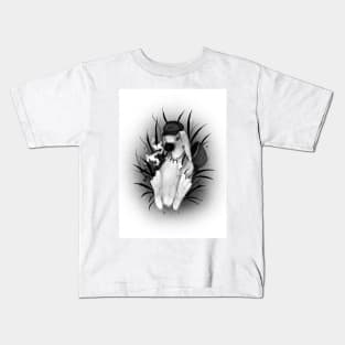 Easter bunny with a basket Kids T-Shirt